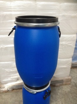 60 Liter SDFass, PE, blau, rund, 3,15kg