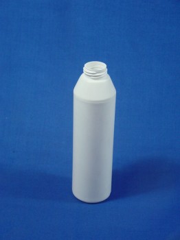 250 ml Flasche B, PE, weiß, rund, 20g