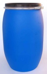 120 Liter SDFass, PE, blau, rund, 4,0kg