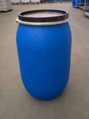 220 Liter SDFass, PE, blau, rund, 7,5kg