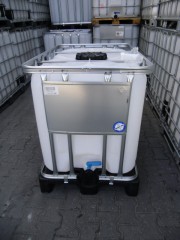 600 Liter Container, PE, natur, DN50
