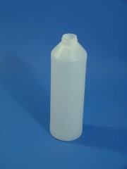 500 ml Flasche D, PE, natur, rund, 38g